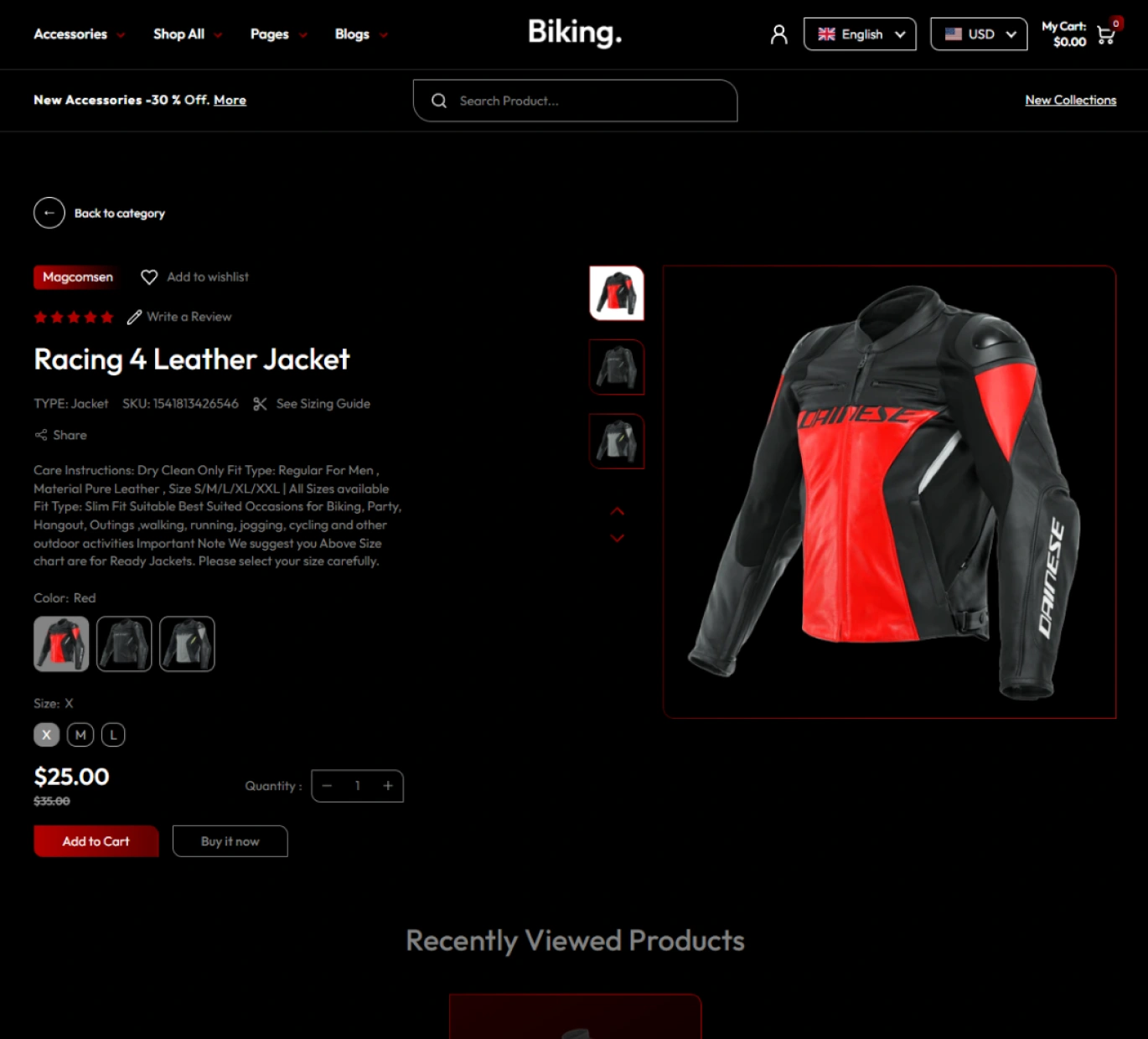 Biking Shopify Theme - WorkDo