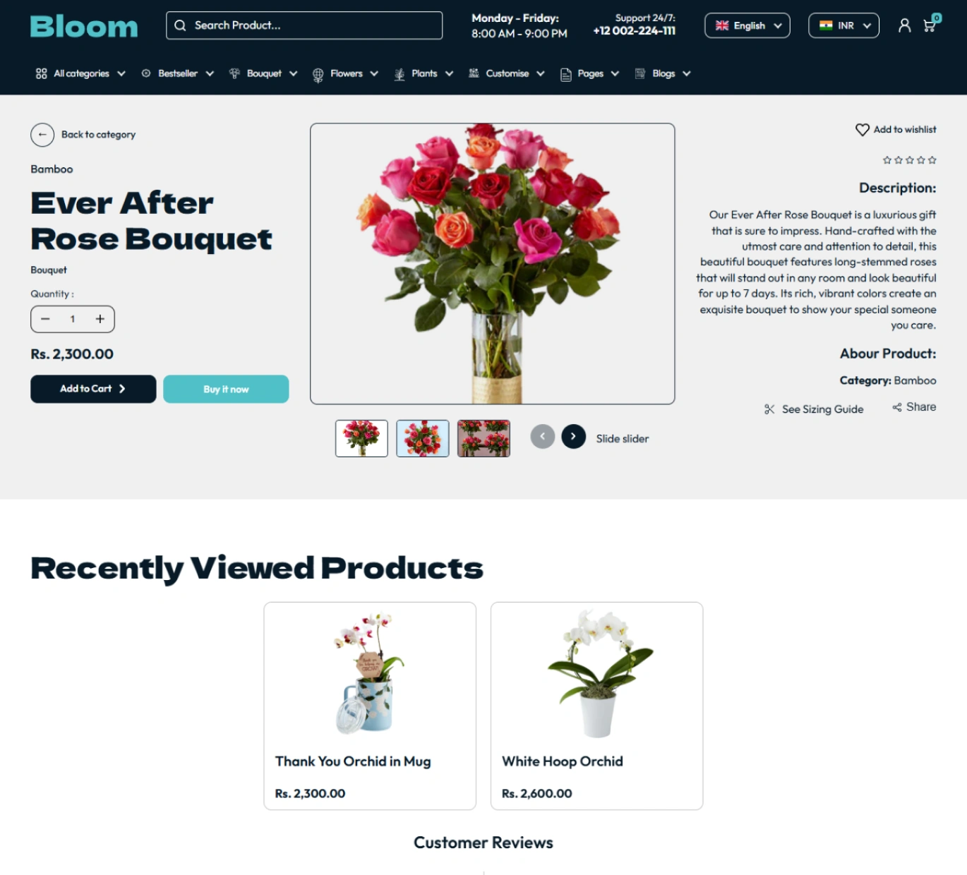 Bloom Shopify Theme - WorkDo