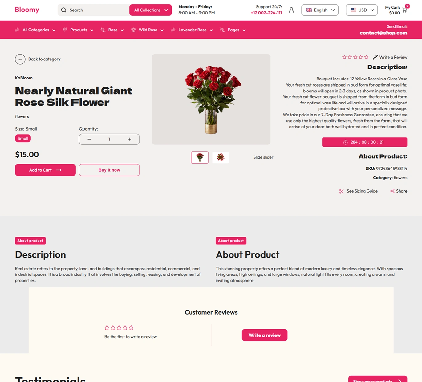 Bloomy Shopify Theme - WorkDo