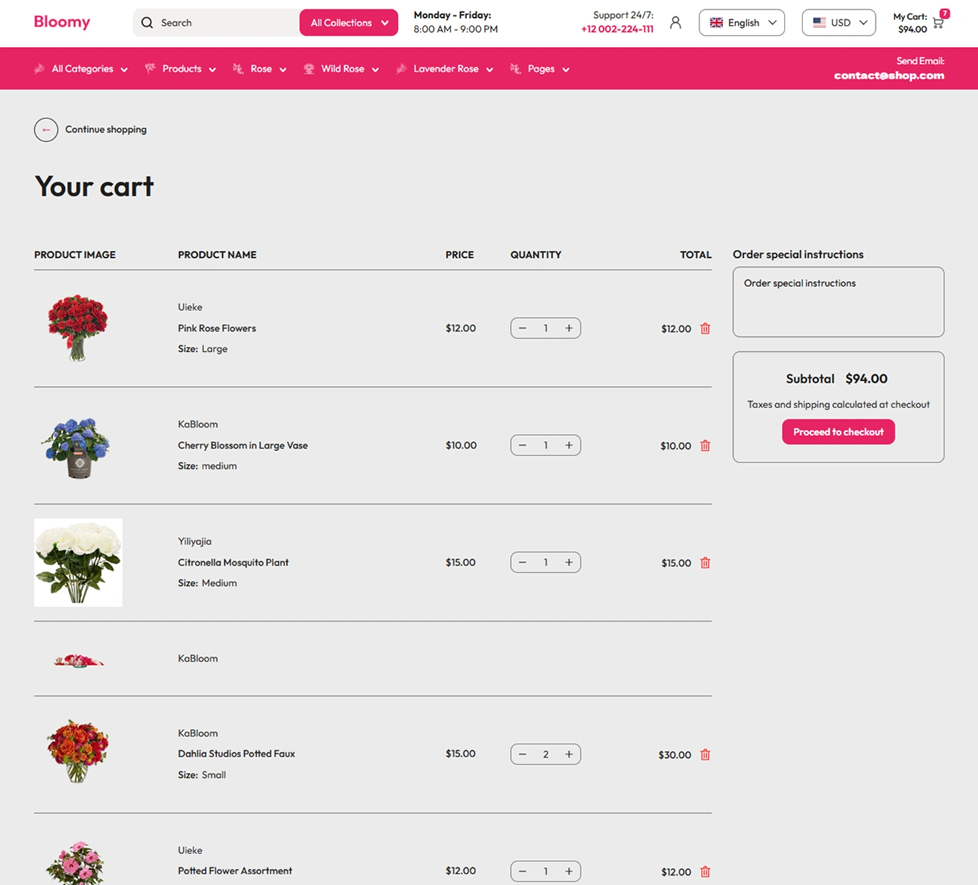 Bloomy Shopify Theme - WorkDo