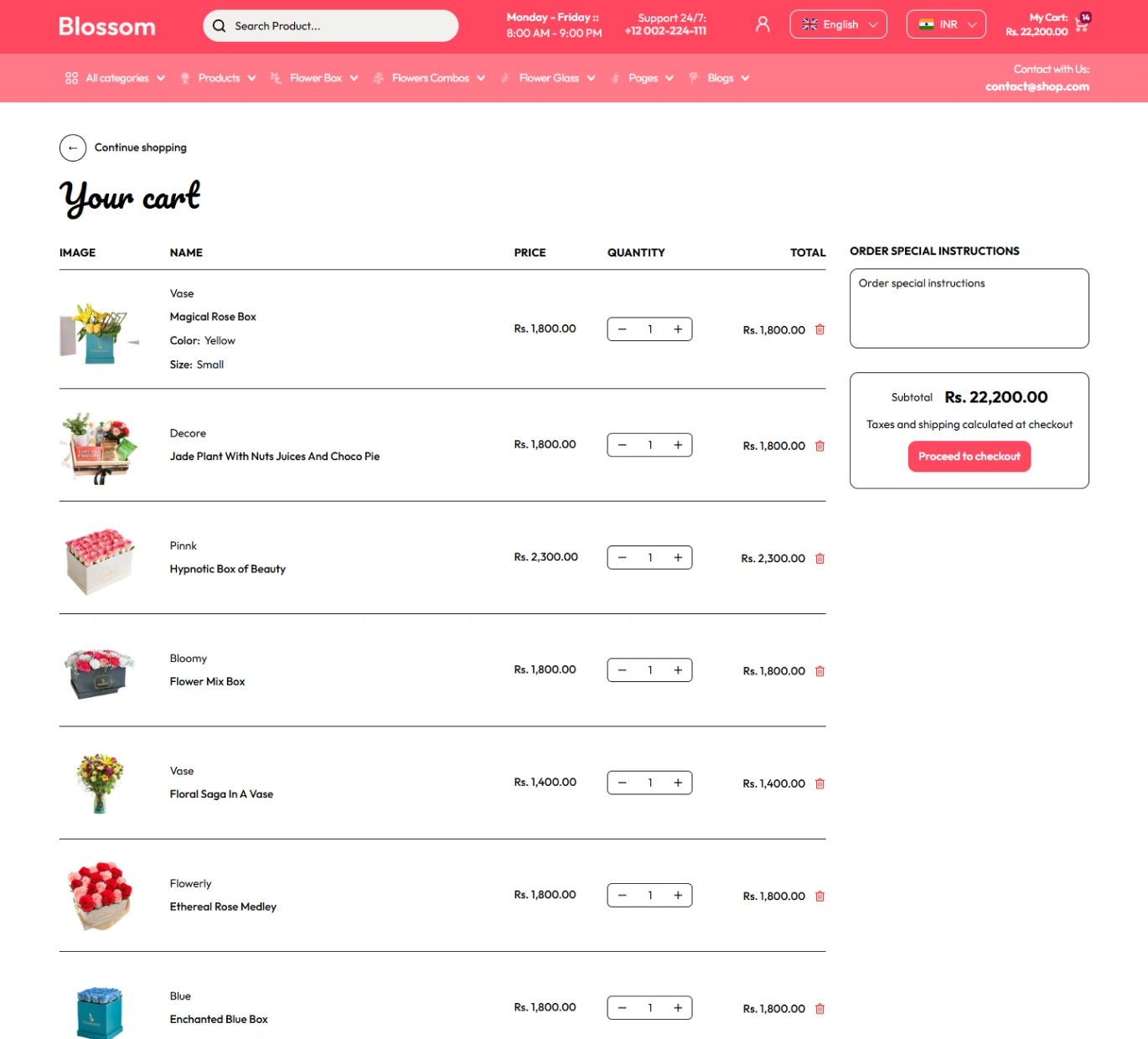 Blossom Shopify Theme - WorkDo