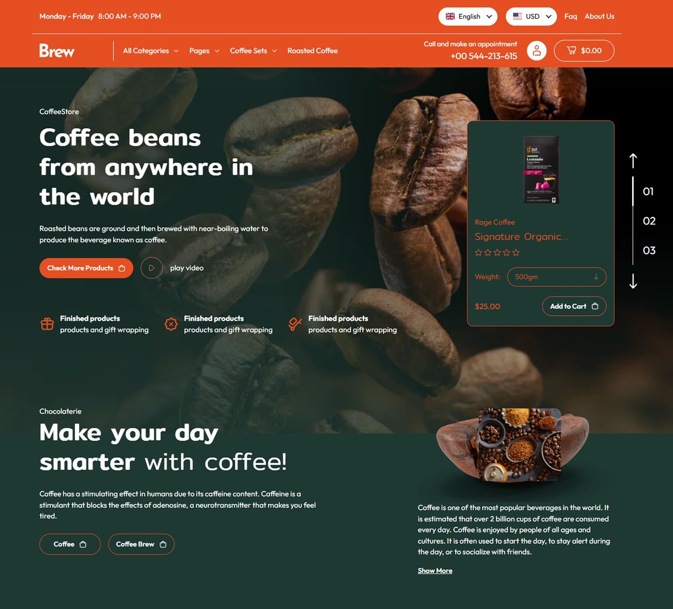 Brew Shopify Theme - WorkDo