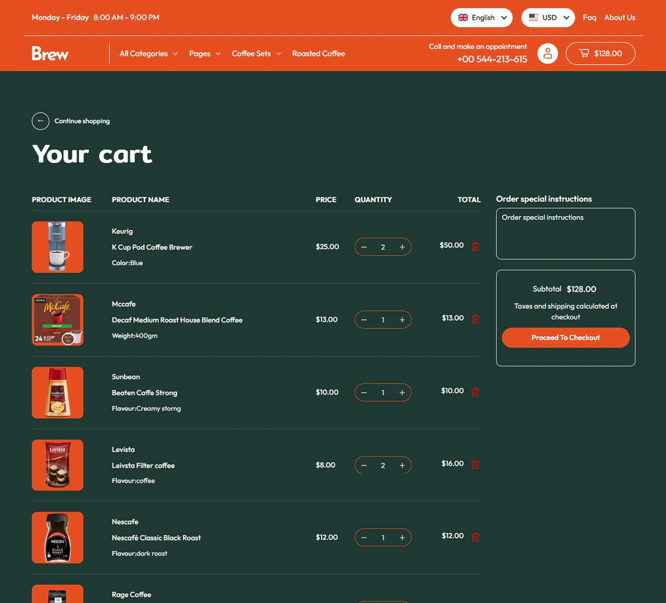 Brew Shopify Theme - WorkDo