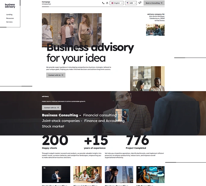 Business Advisory Shopify Theme - WorkDo