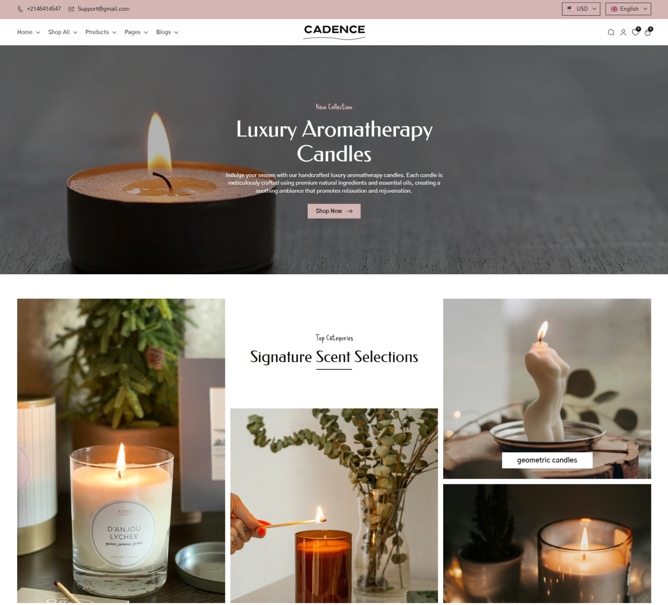 Cadence Shopify Theme - WorkDo