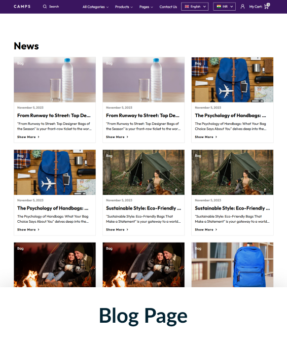 Camps Shopify Theme