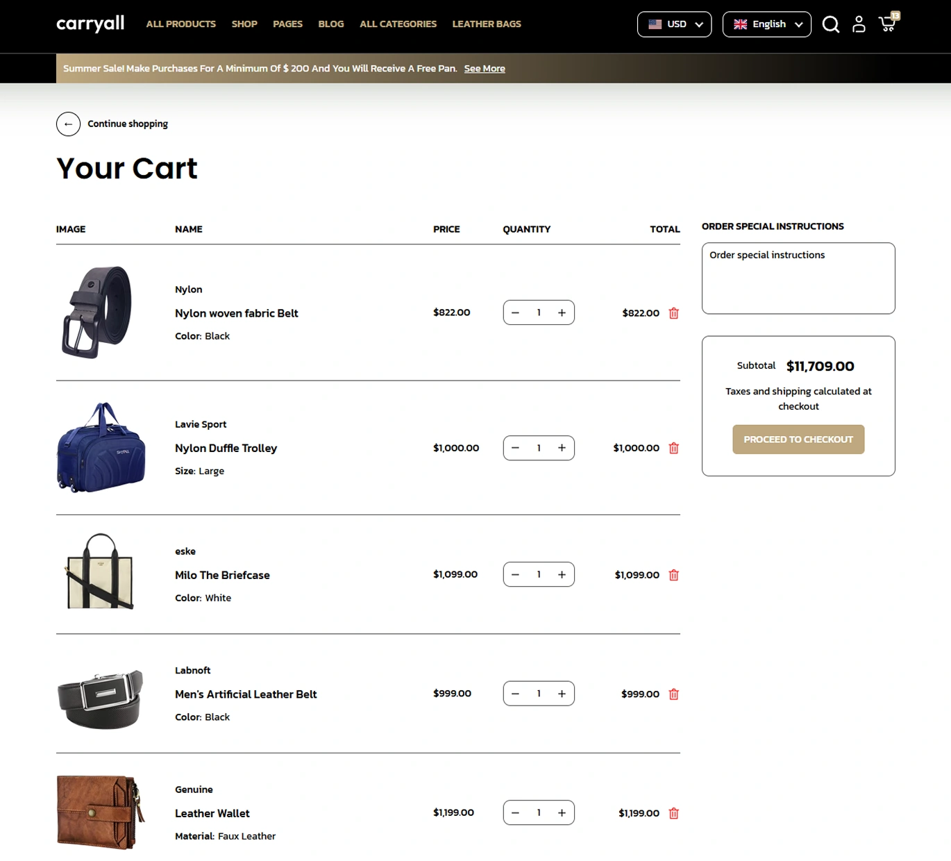 Carry All Shopify Theme - WorkDo