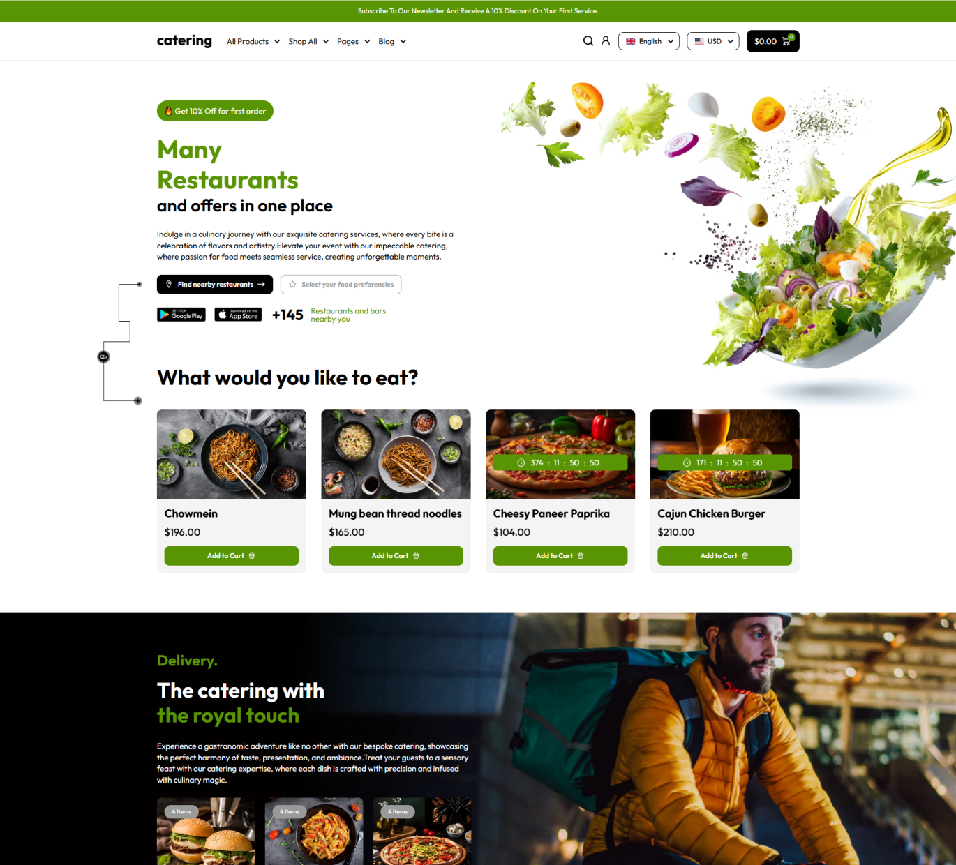 Catering Shopify Theme - WorkDo
