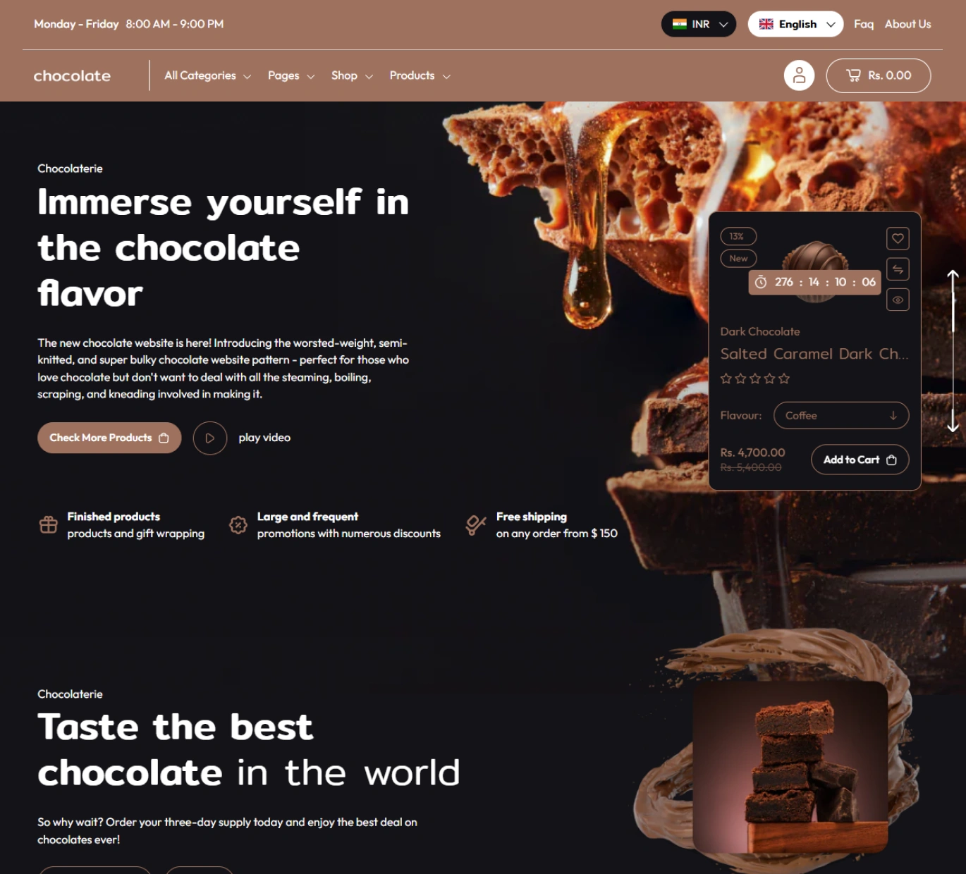 Chocolate Shopify Theme - WorkDo