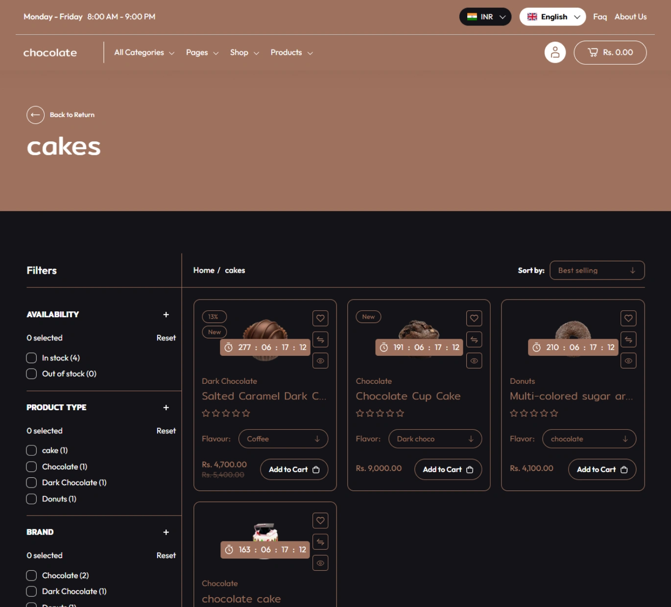 Chocolate Shopify Theme - WorkDo