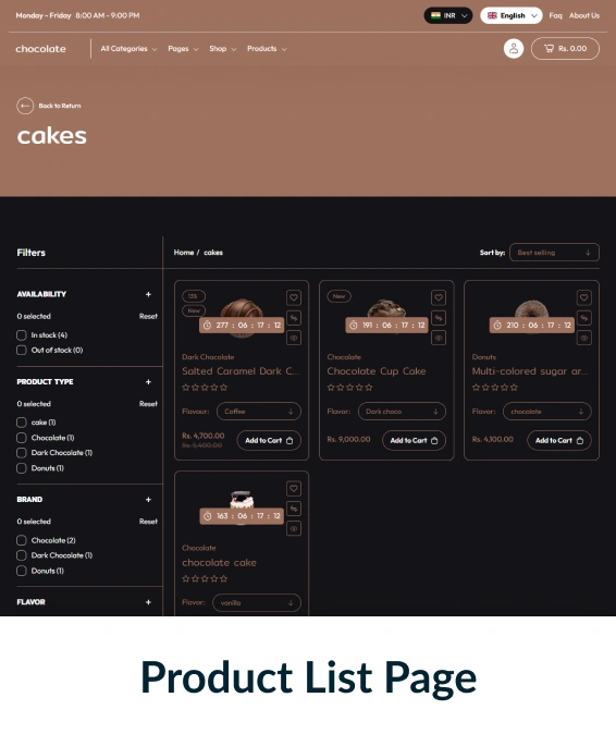 Chocolate Shopify Theme