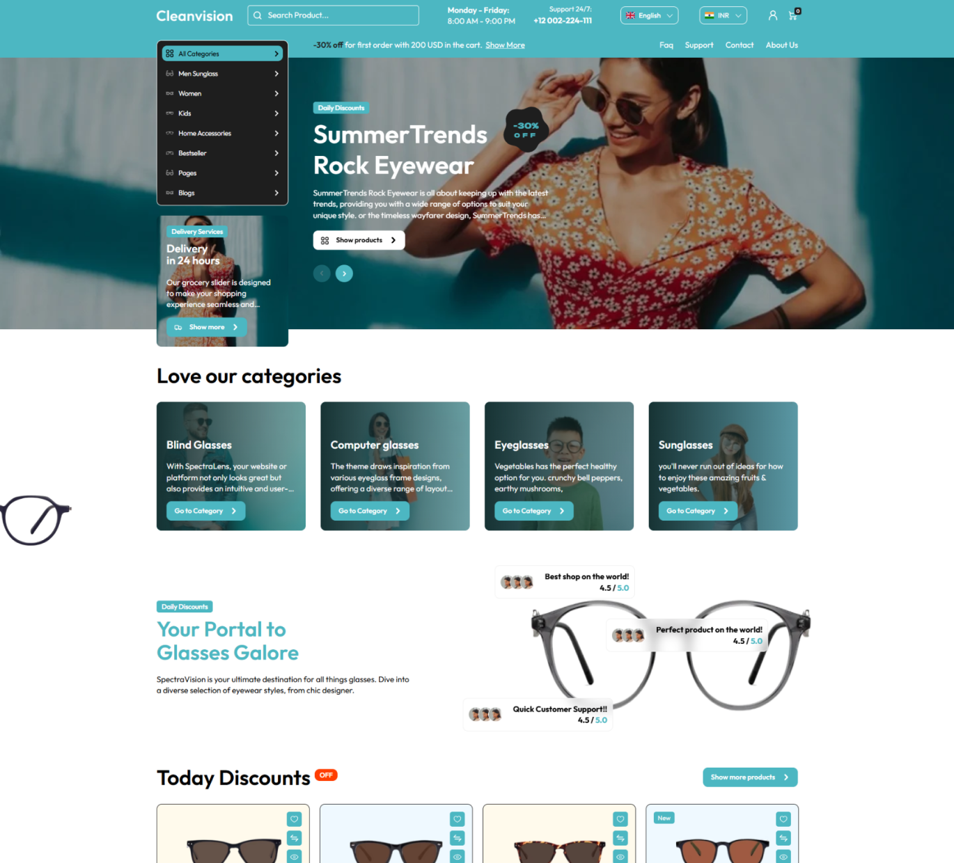 Cleanvision Shopify Theme - WorkDo