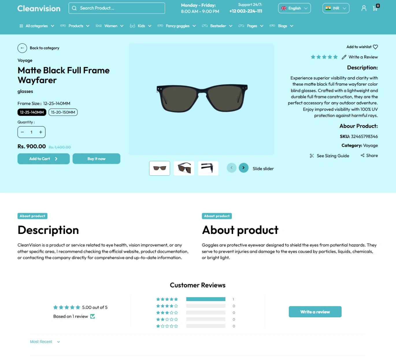 Cleanvision Shopify Theme - WorkDo