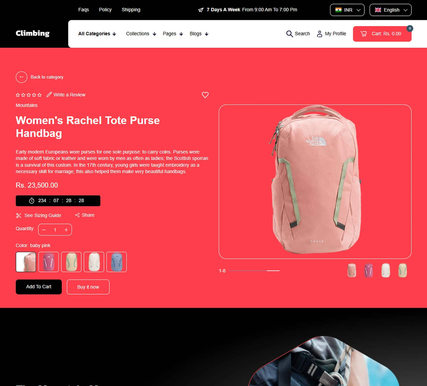 Climbing Shopify Theme - WorkDo