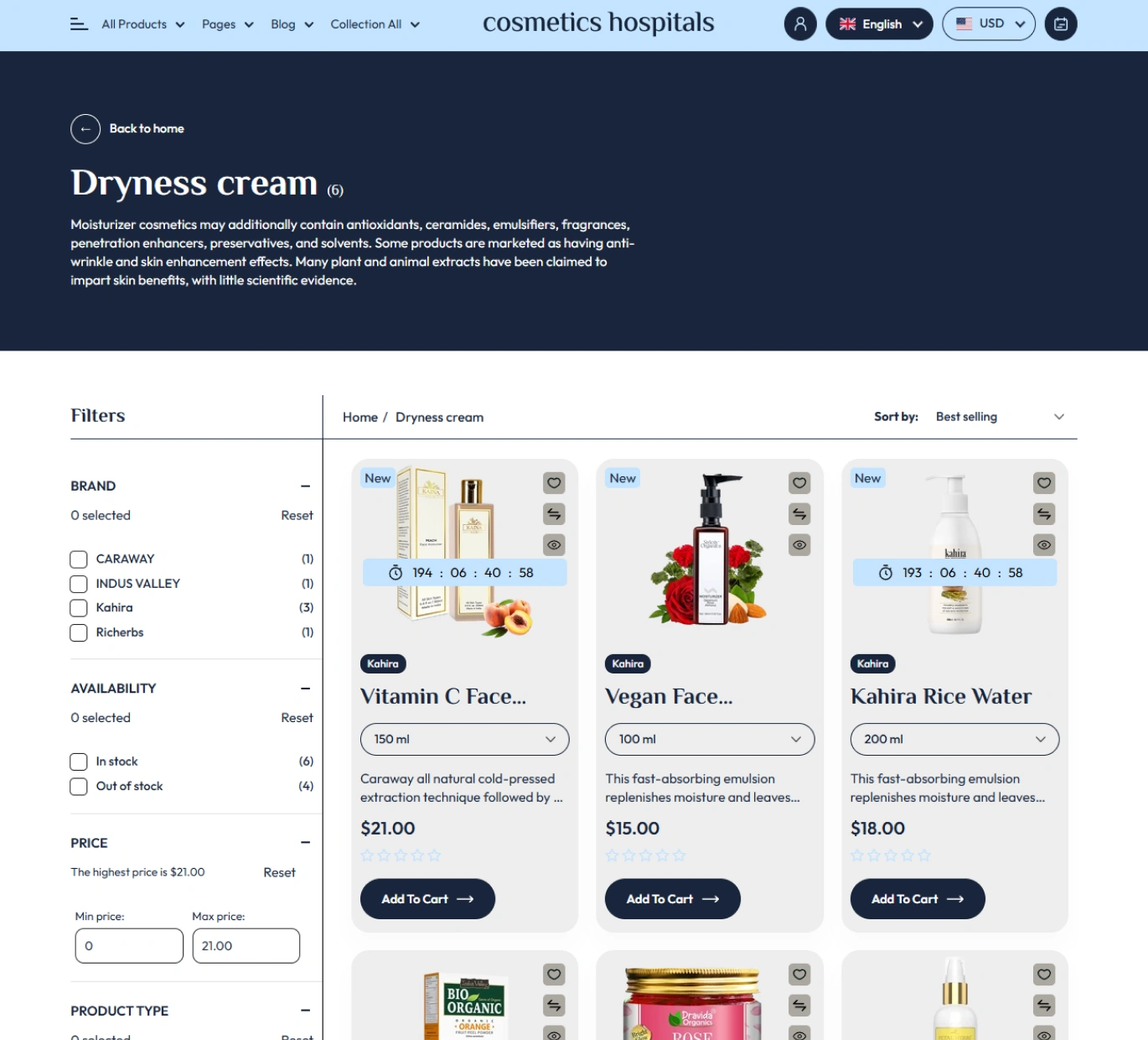 Cosmetics Hospitals Shopify Theme - WorkDo