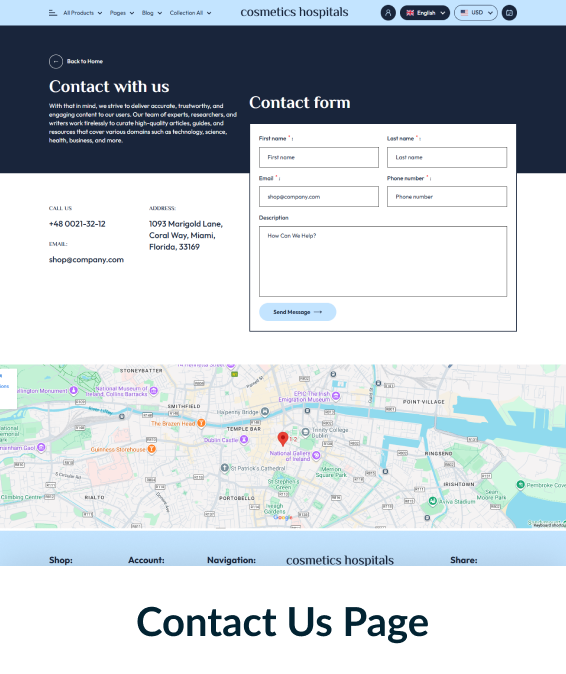 Cosmetics Hospitals Shopify Theme