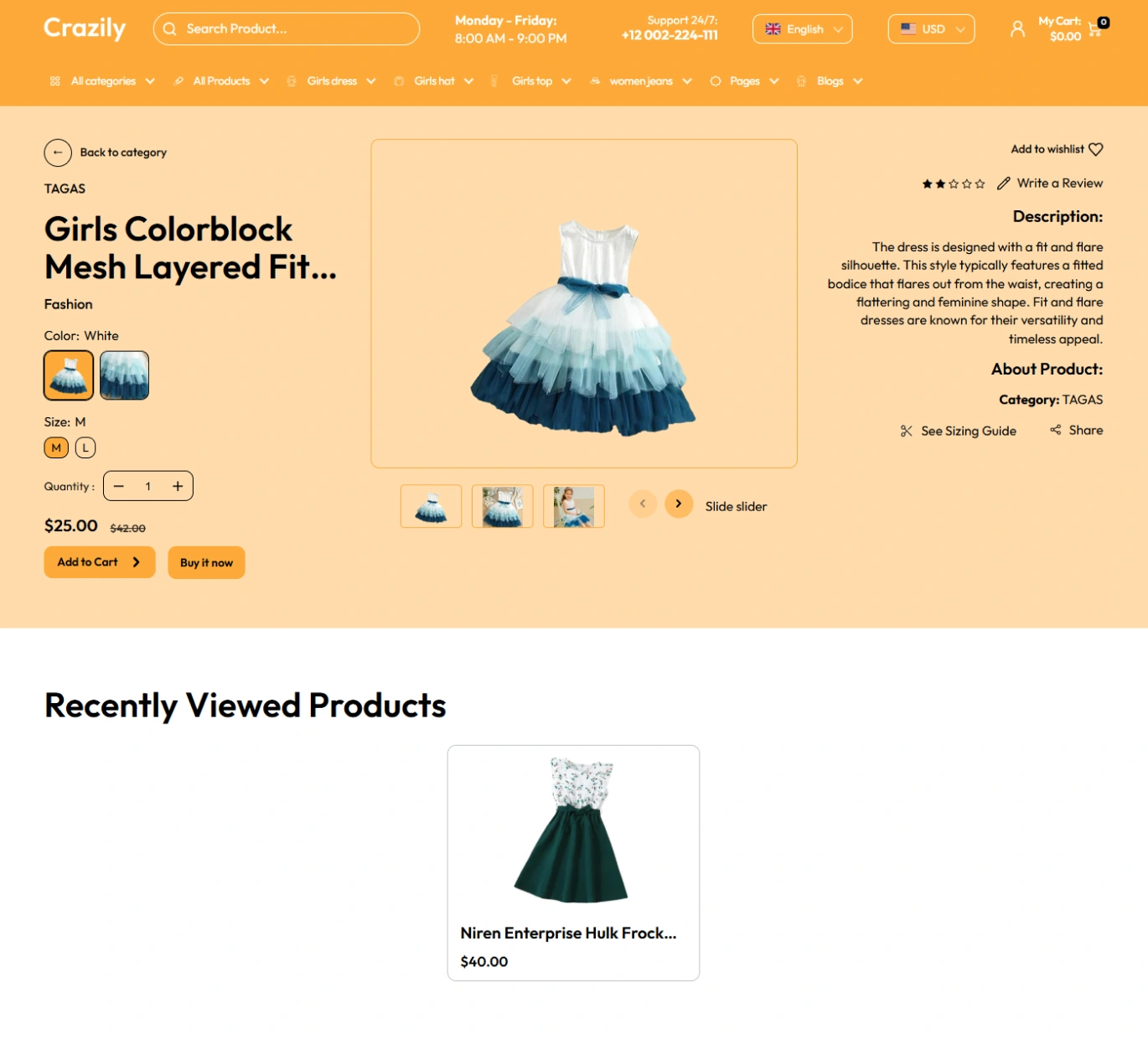 Crazily Shopify Theme - WorkDo
