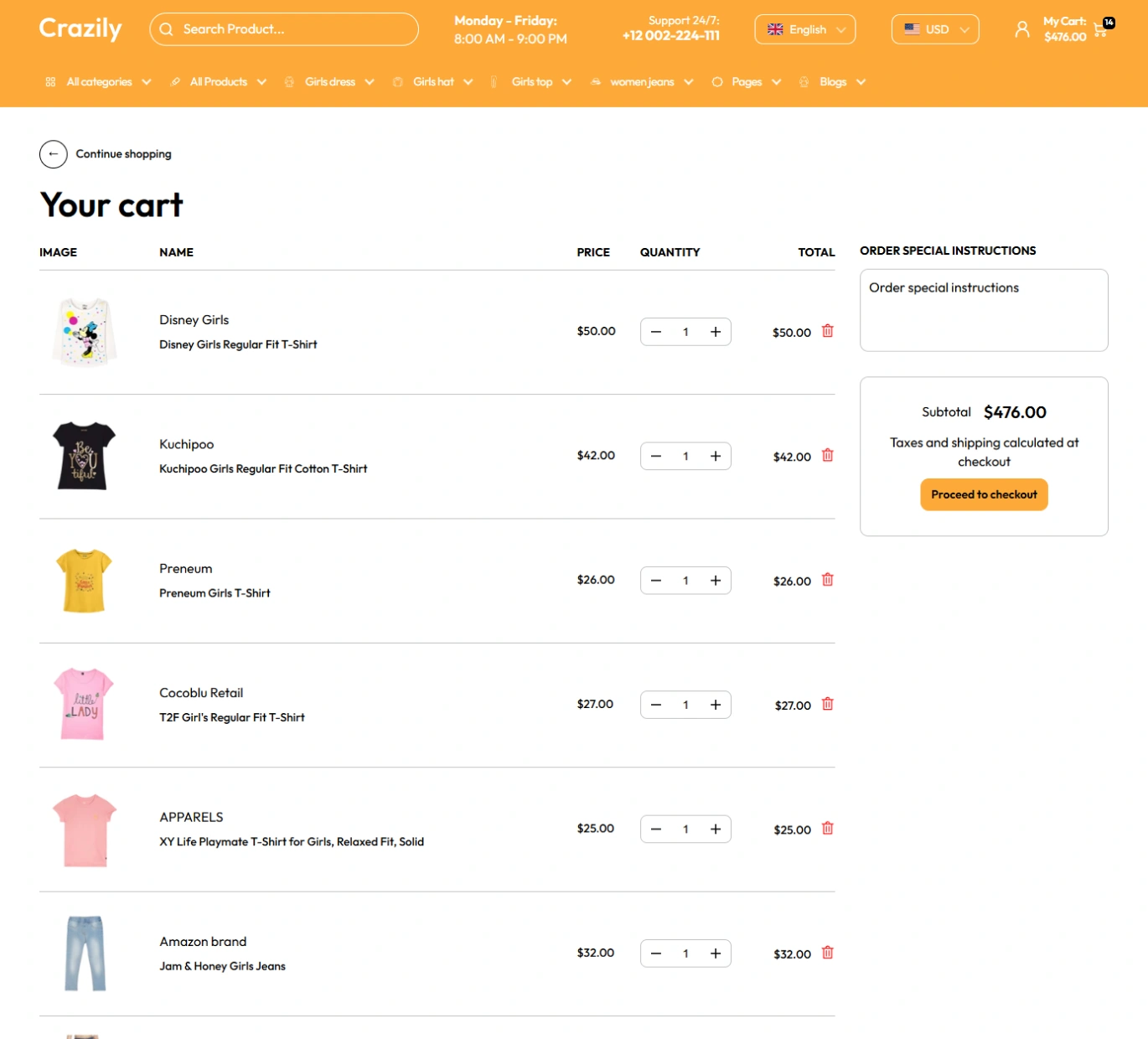 Crazily Shopify Theme - WorkDo