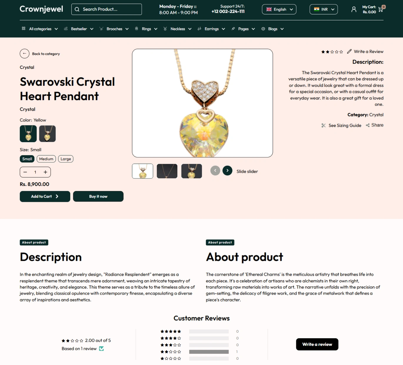 Crown Jewel Shopify Theme - WorkDo