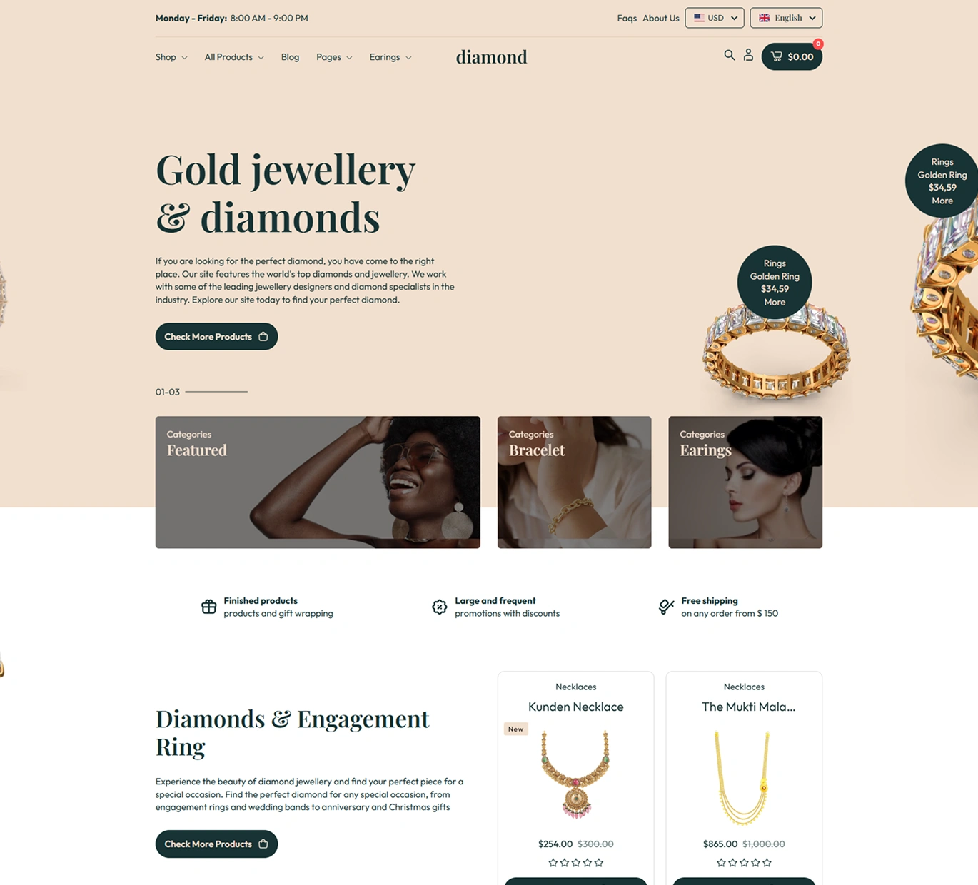 Diamond Shopify Theme - WorkDo