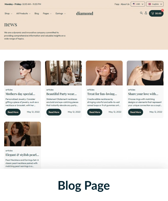 Diamond Shopify Theme