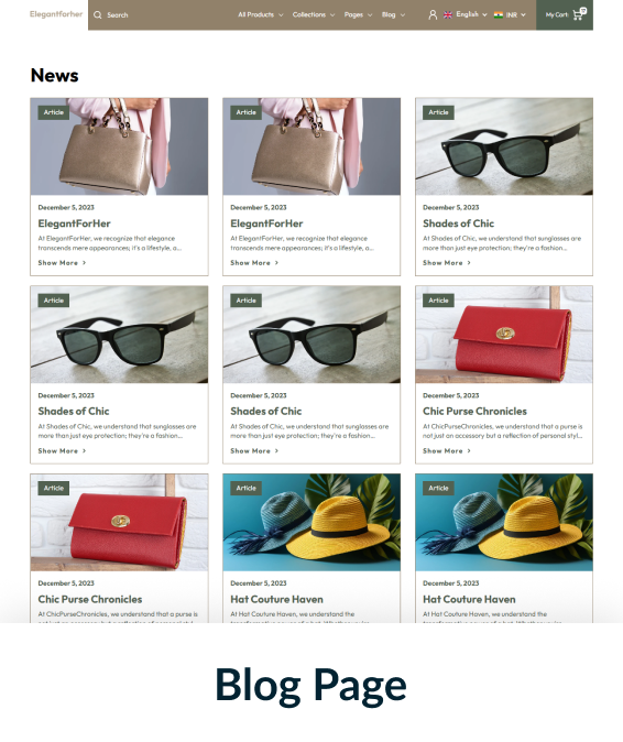 Elegant For Her Shopify Theme