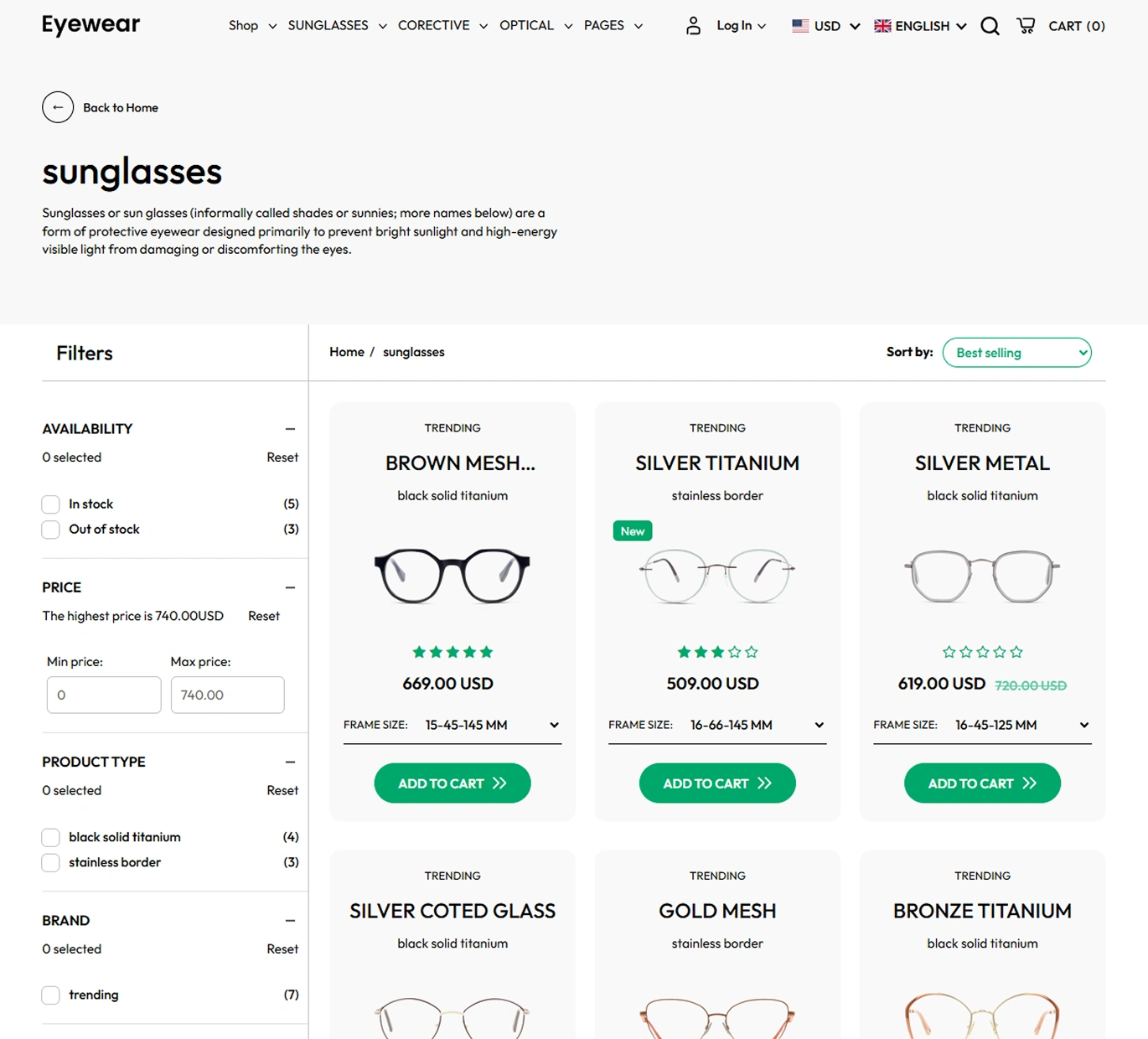 Eyewear Shopify Theme - WorkDo