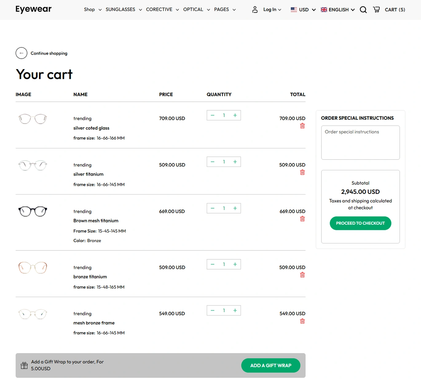 Eyewear Shopify Theme - WorkDo