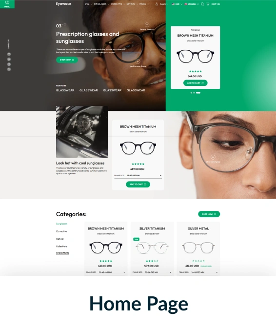Eyewear Shopify Theme