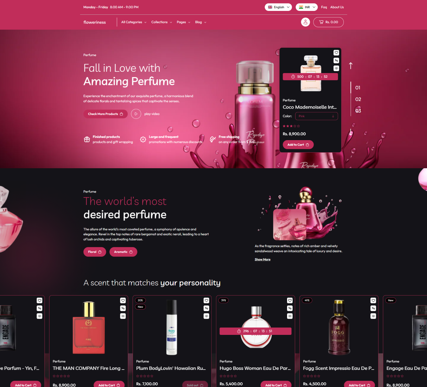 Floweriness Shopify Theme - WorkDo