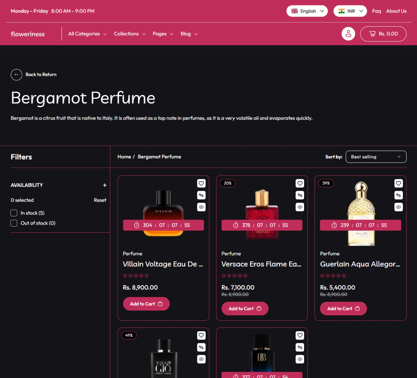 Floweriness Shopify Theme - WorkDo