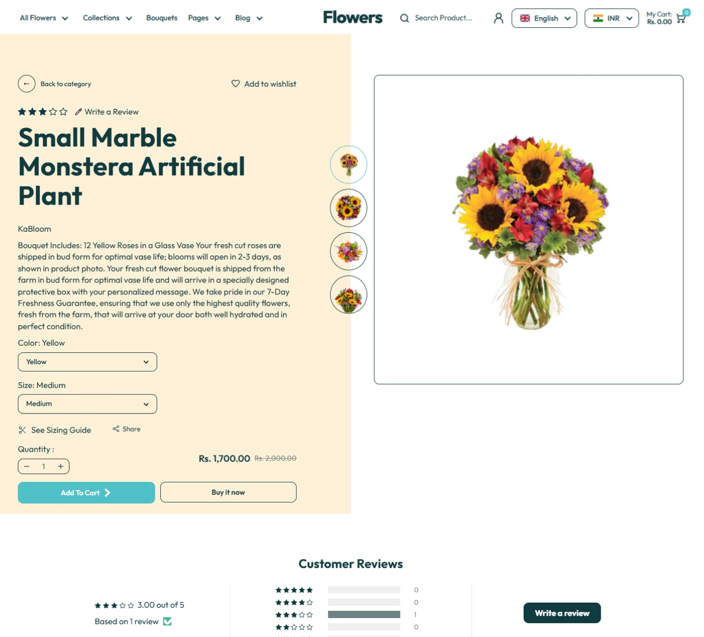 Flowers Shopify Theme - WorkDo