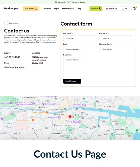 Food Recipes Shopify Theme