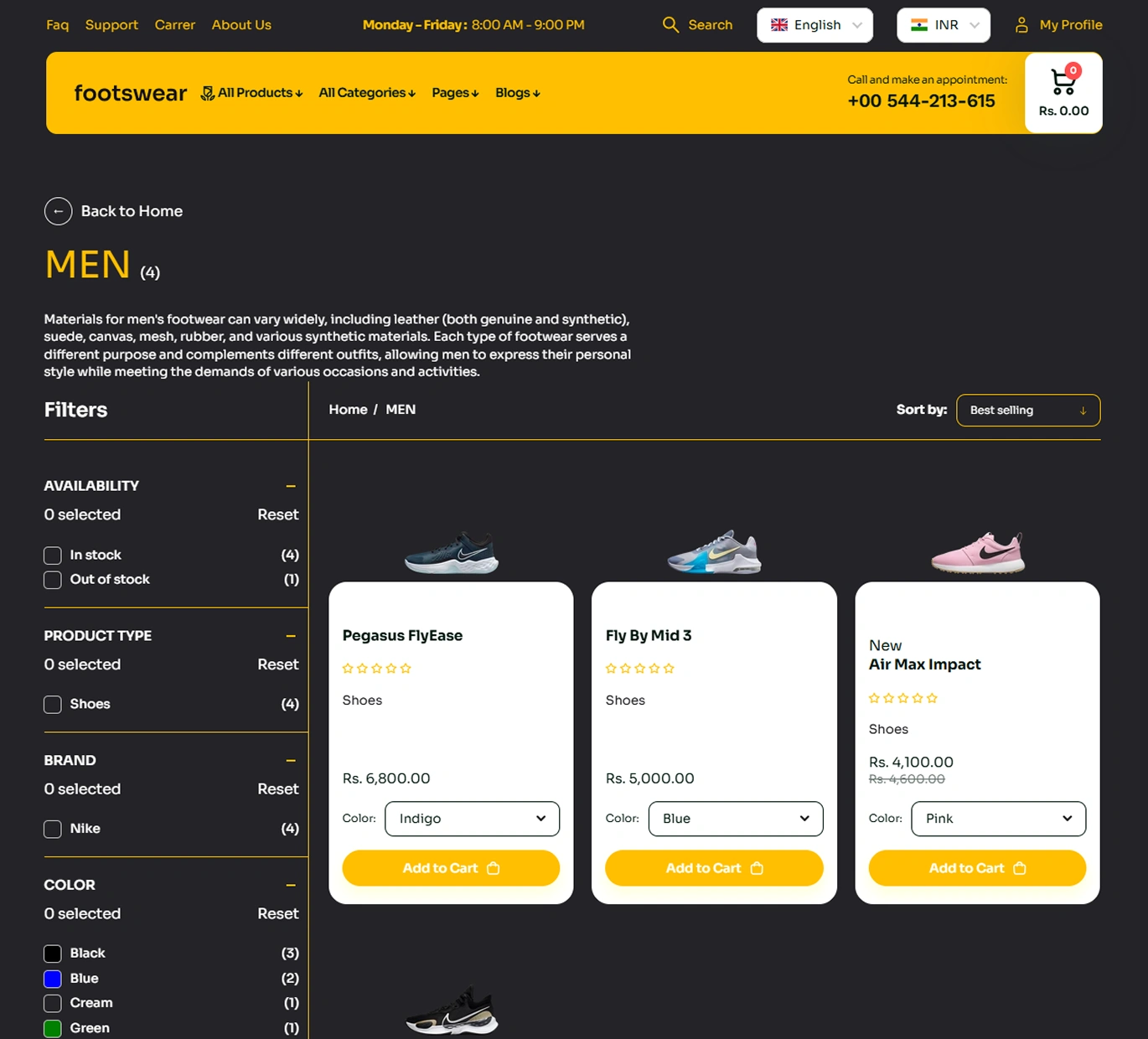 Footswear Shopify Theme - WorkDo