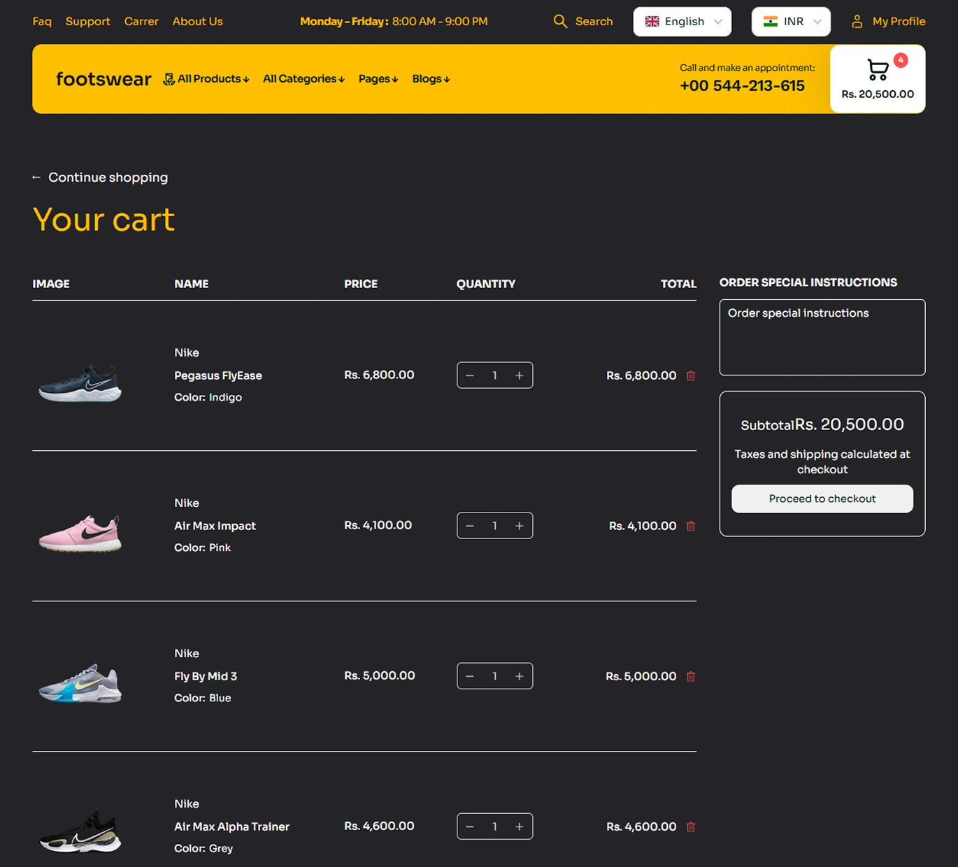 Footswear Shopify Theme - WorkDo