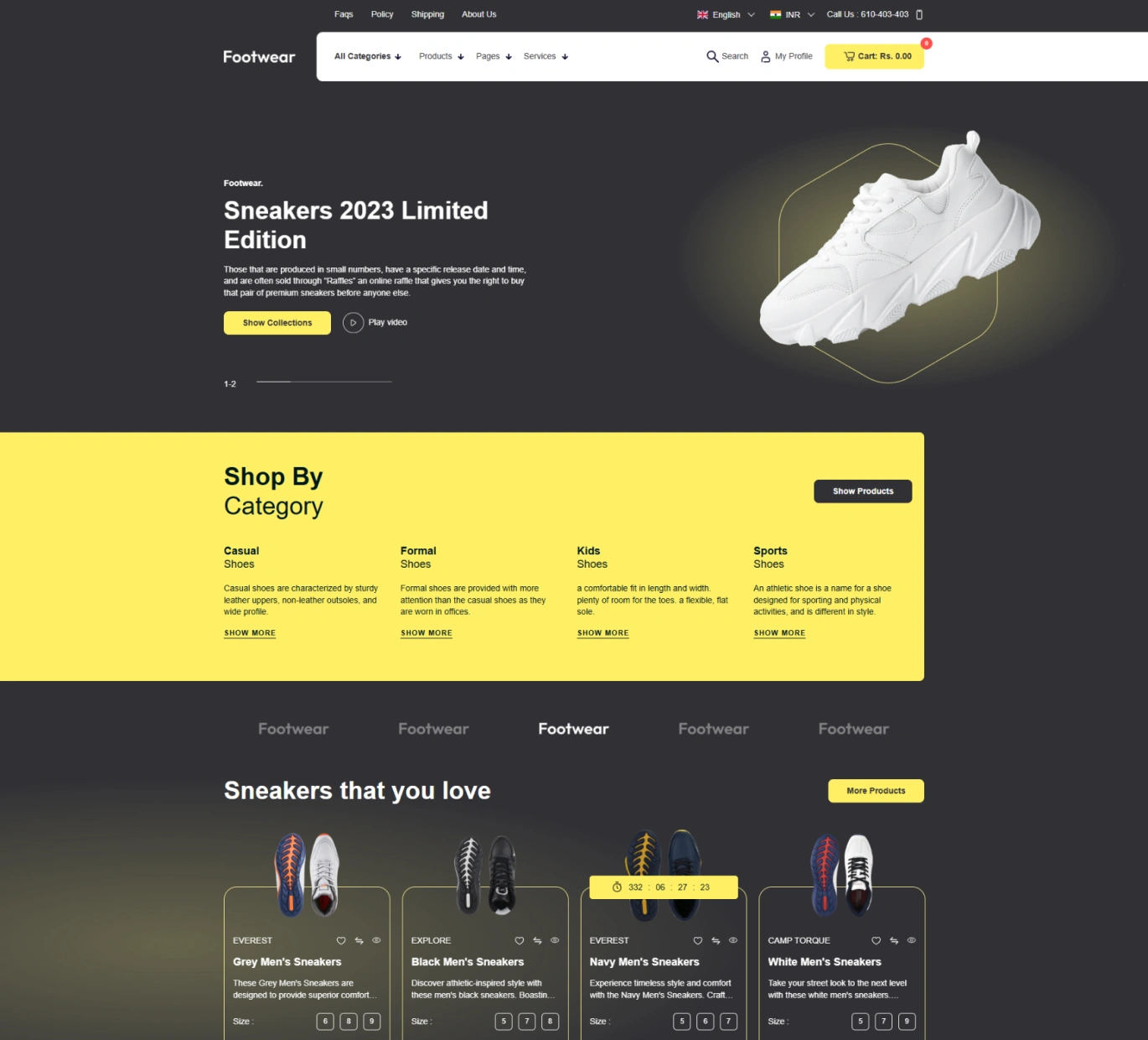 Footwear Shopify Theme - WorkDo