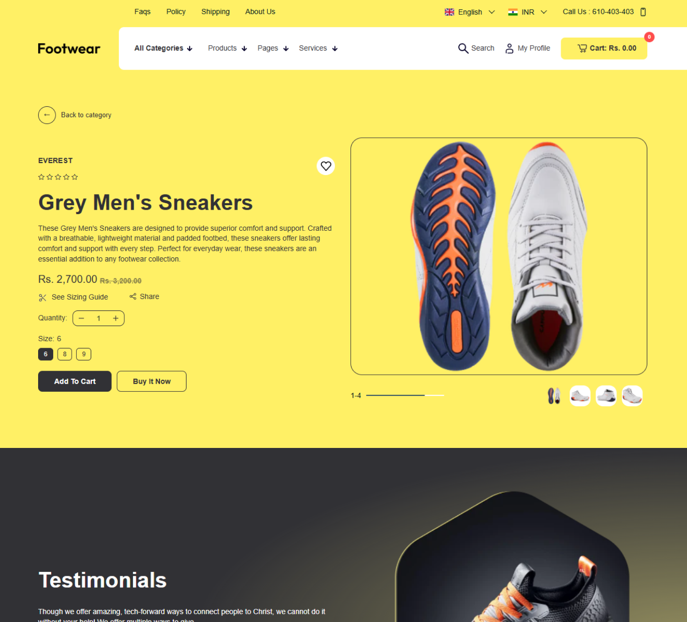 Footwear Shopify Theme - WorkDo