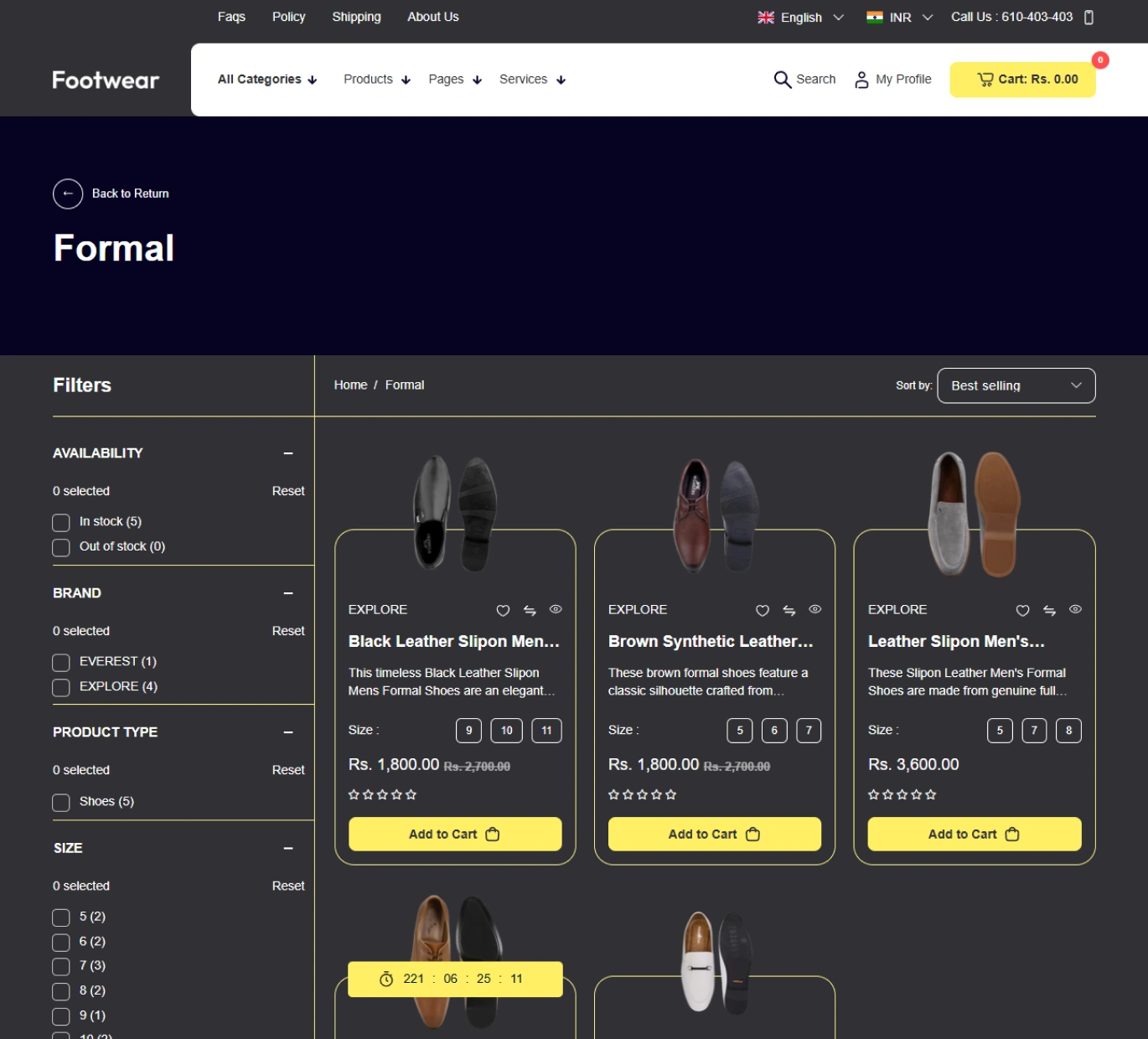 Footwear Shopify Theme - WorkDo