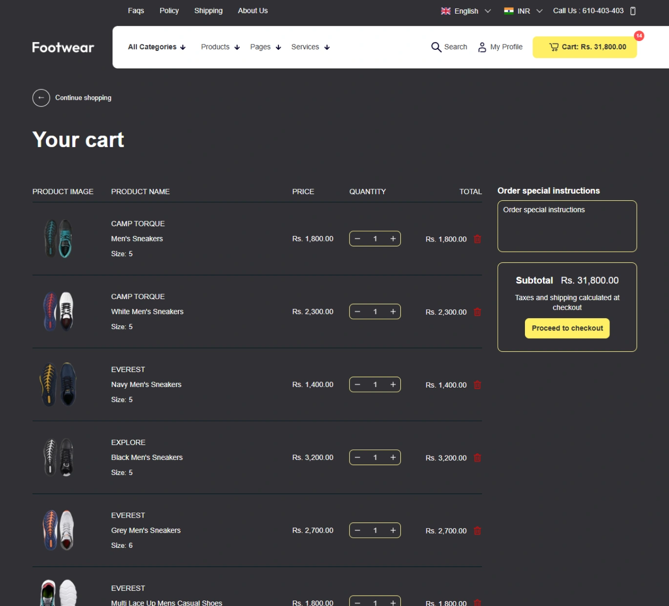 Footwear Shopify Theme - WorkDo