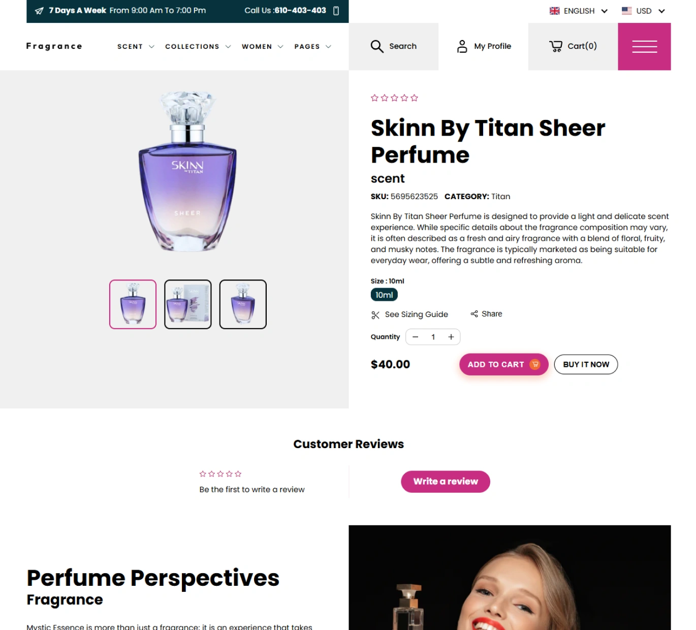 Fragrance Shopify Theme - WorkDo