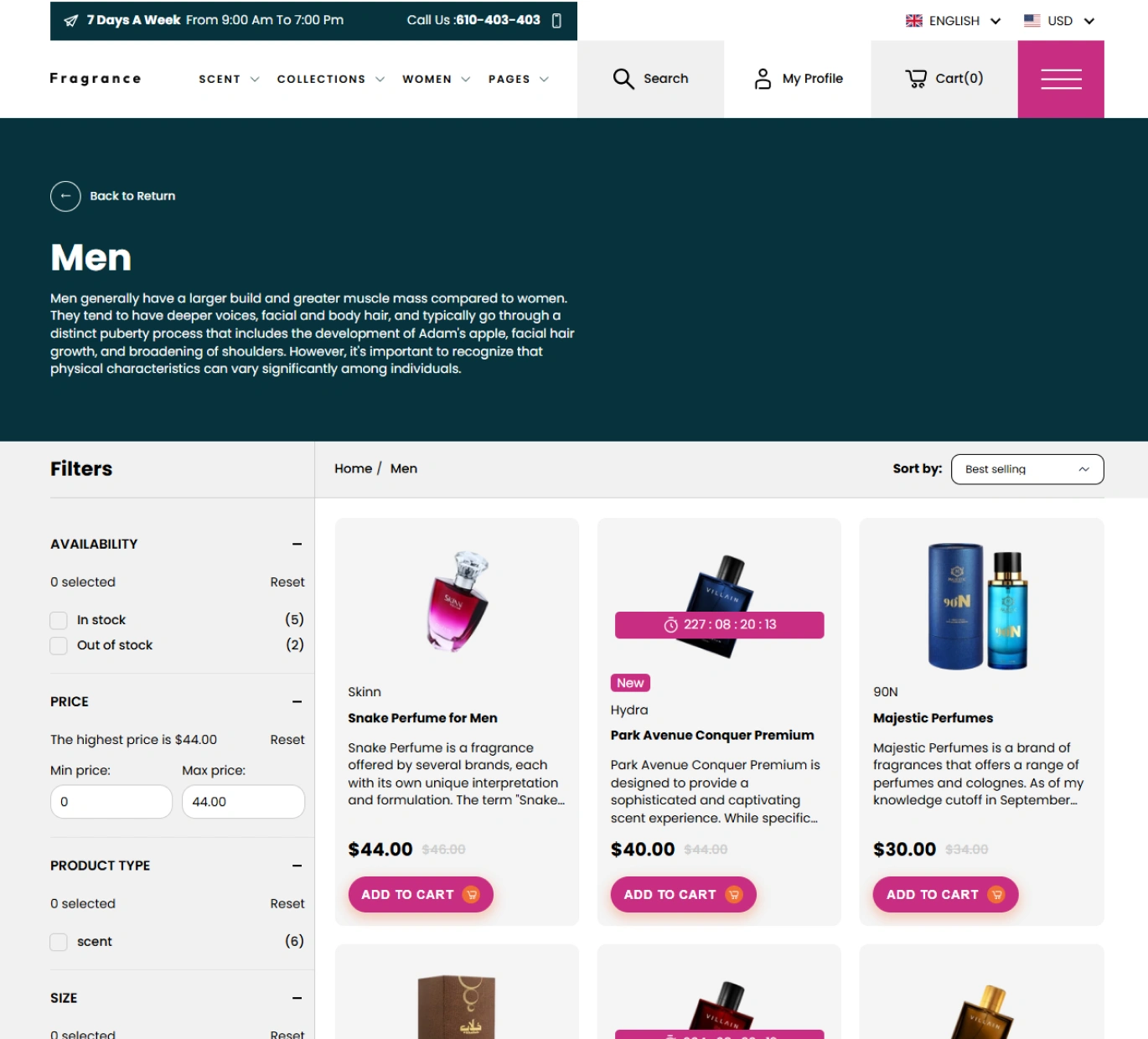 Fragrance Shopify Theme - WorkDo