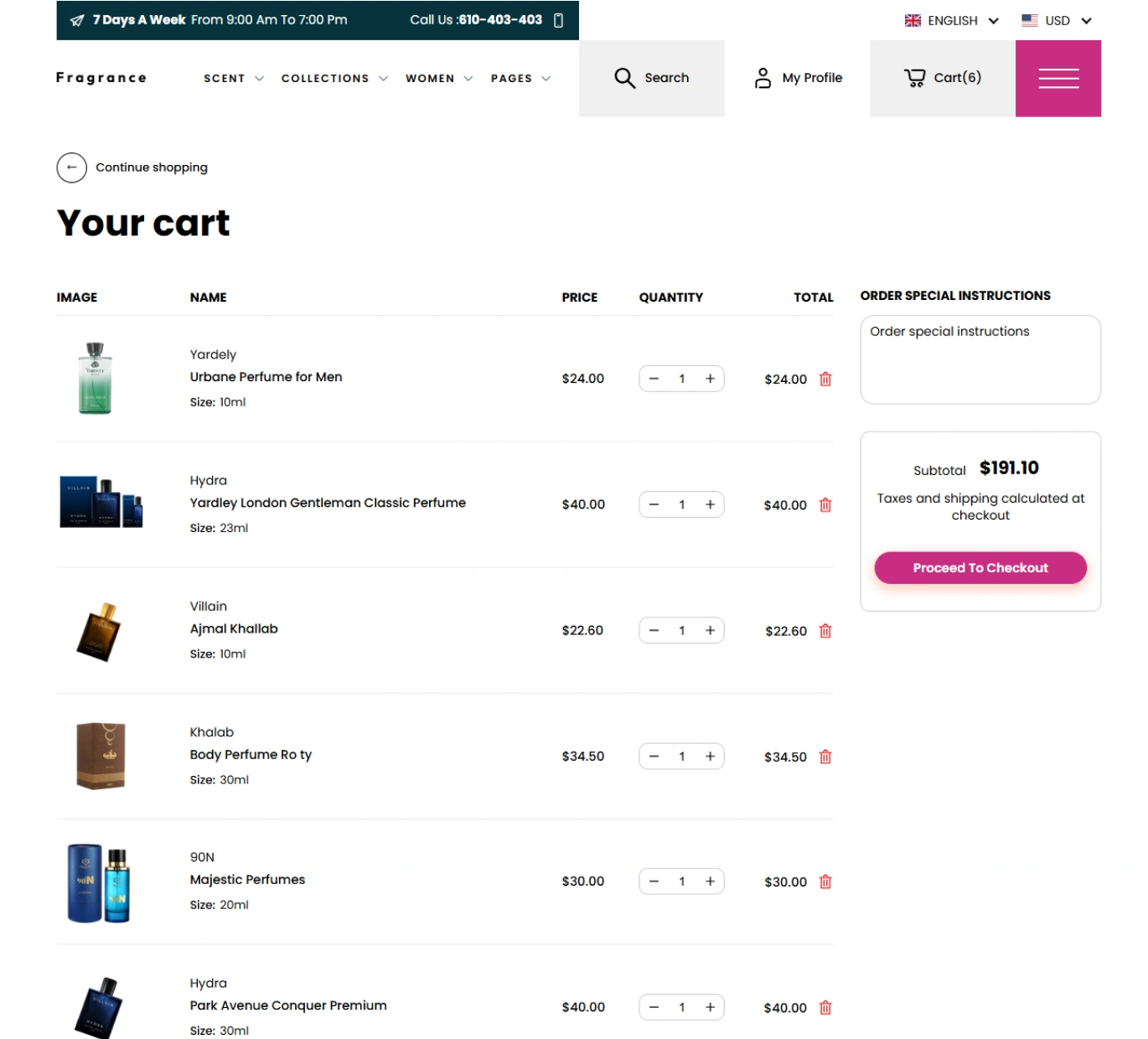 Fragrance Shopify Theme - WorkDo