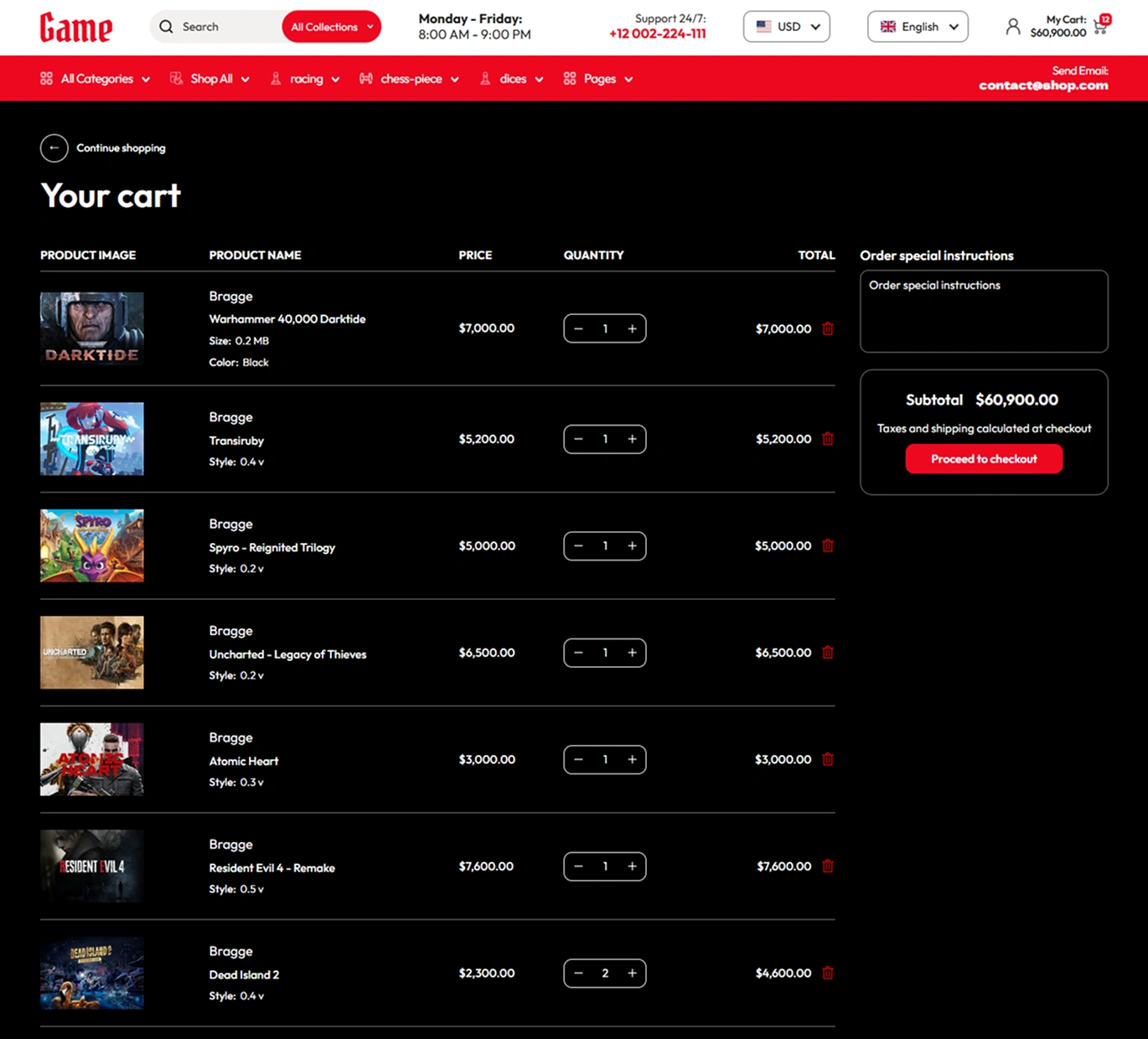 Game Shopify Theme - WorkDo