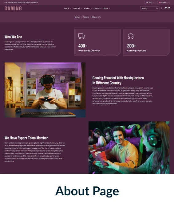 Gaming Shopify Theme