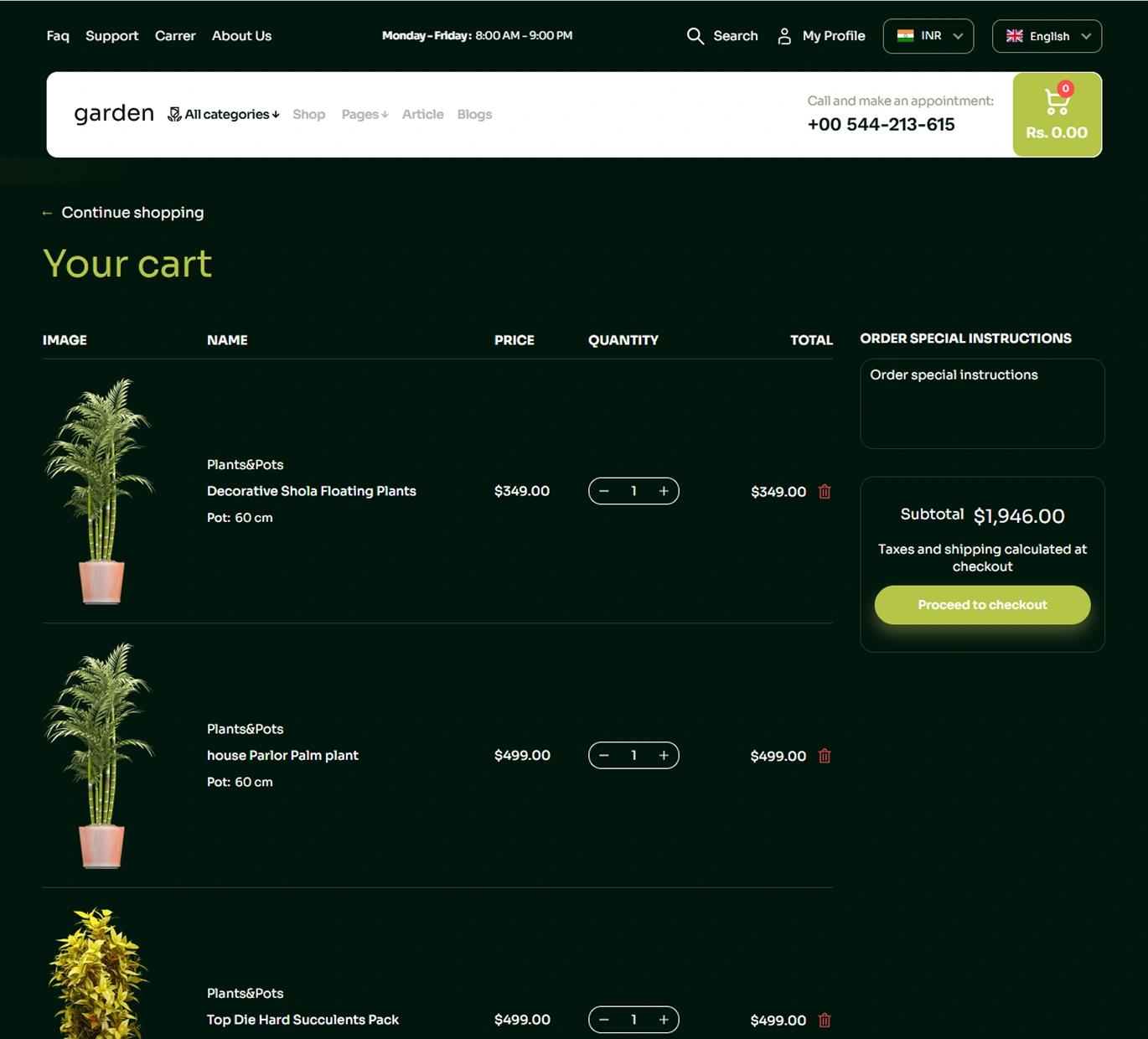 Garden Shopify Theme - WorkDo