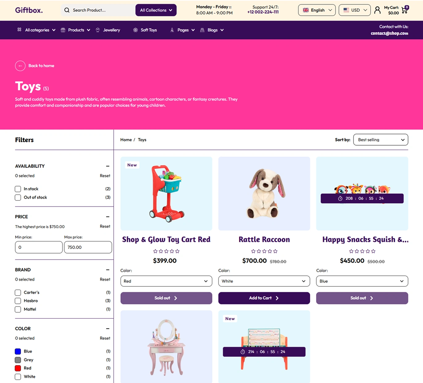 Giftbox Shopify Theme - WorkDo