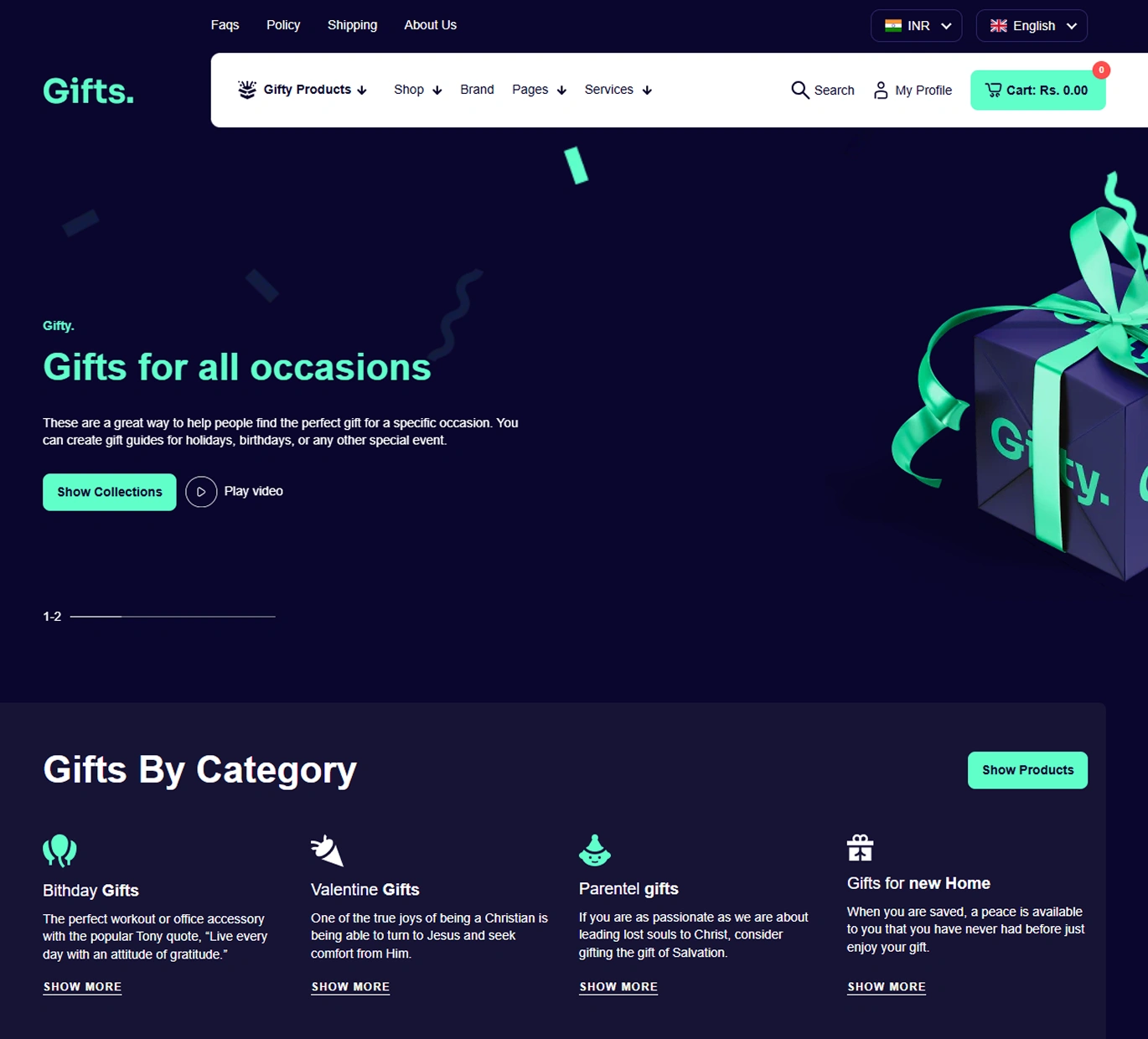 Gifts Shopify Theme - WorkDo