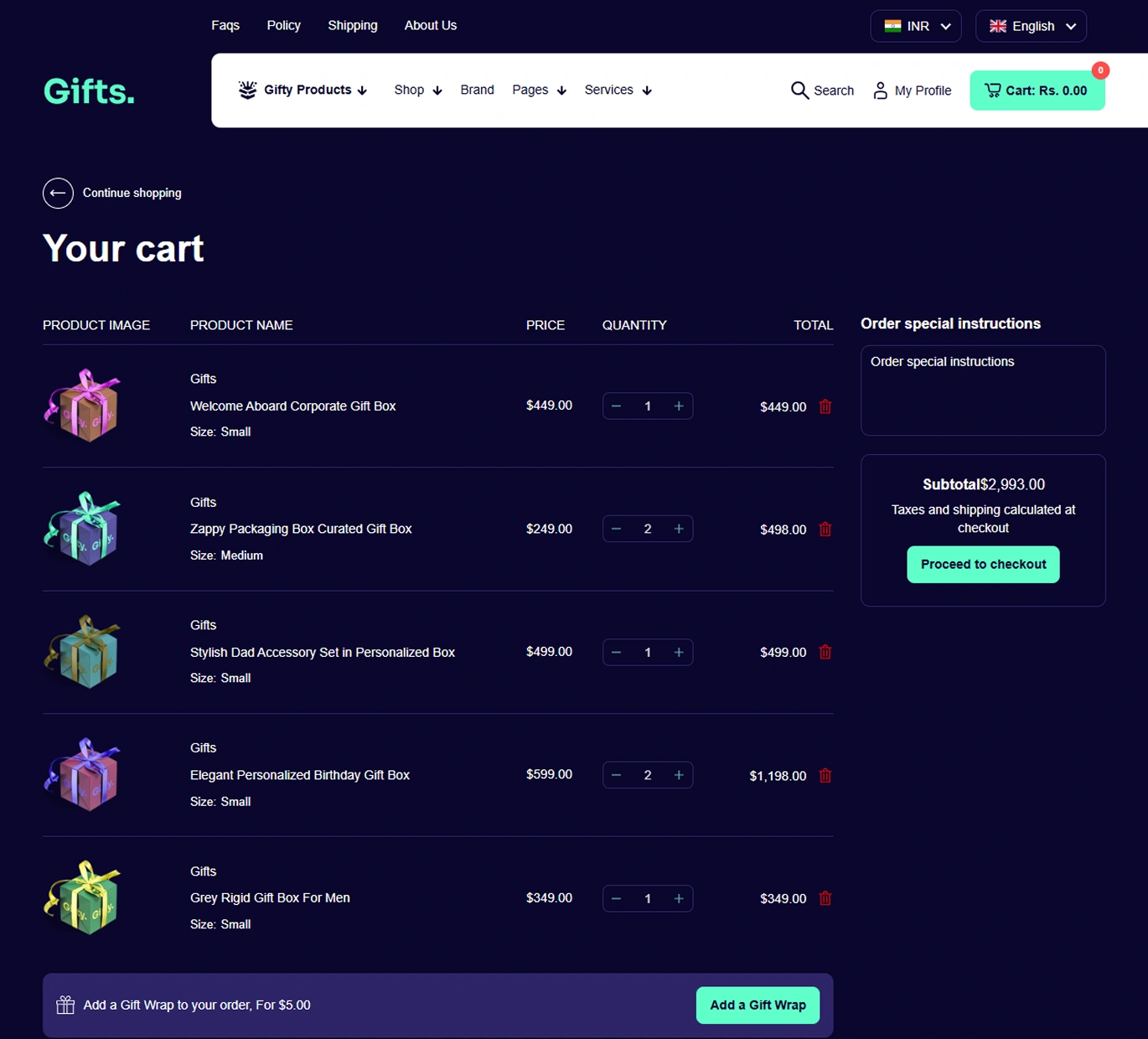 Gifts Shopify Theme - WorkDo