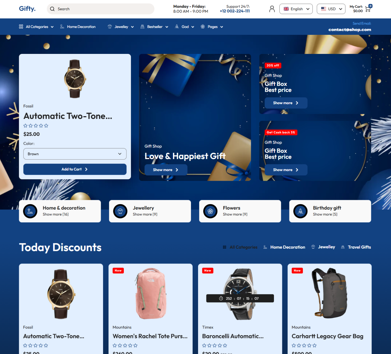 Gifty Shopify Theme - WorkDo