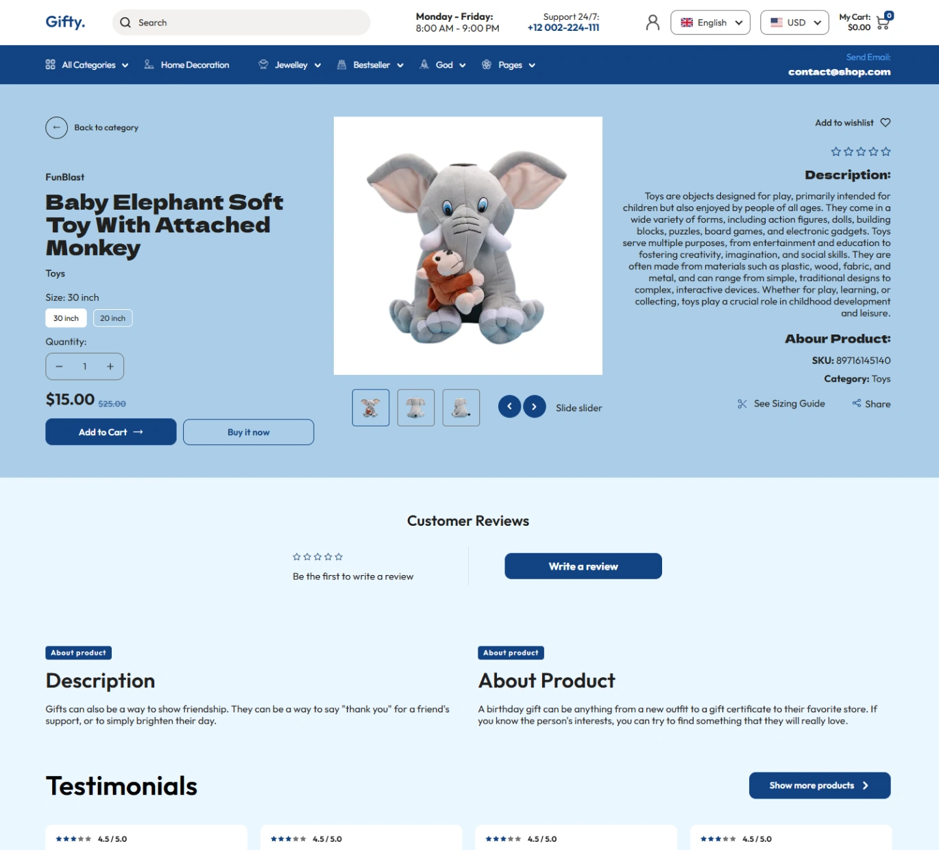 Gifty Shopify Theme - WorkDo